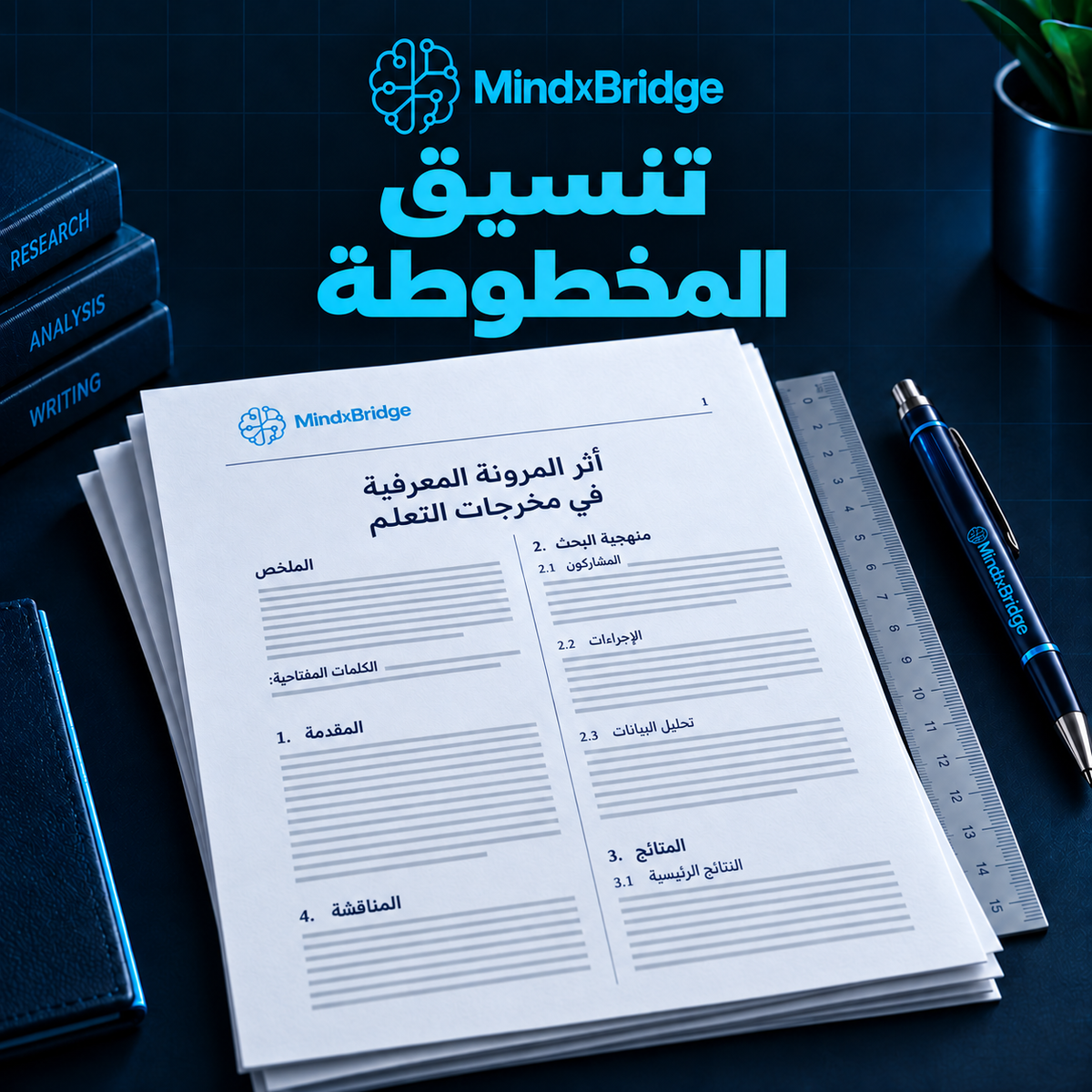 تنسيق المخطوطة