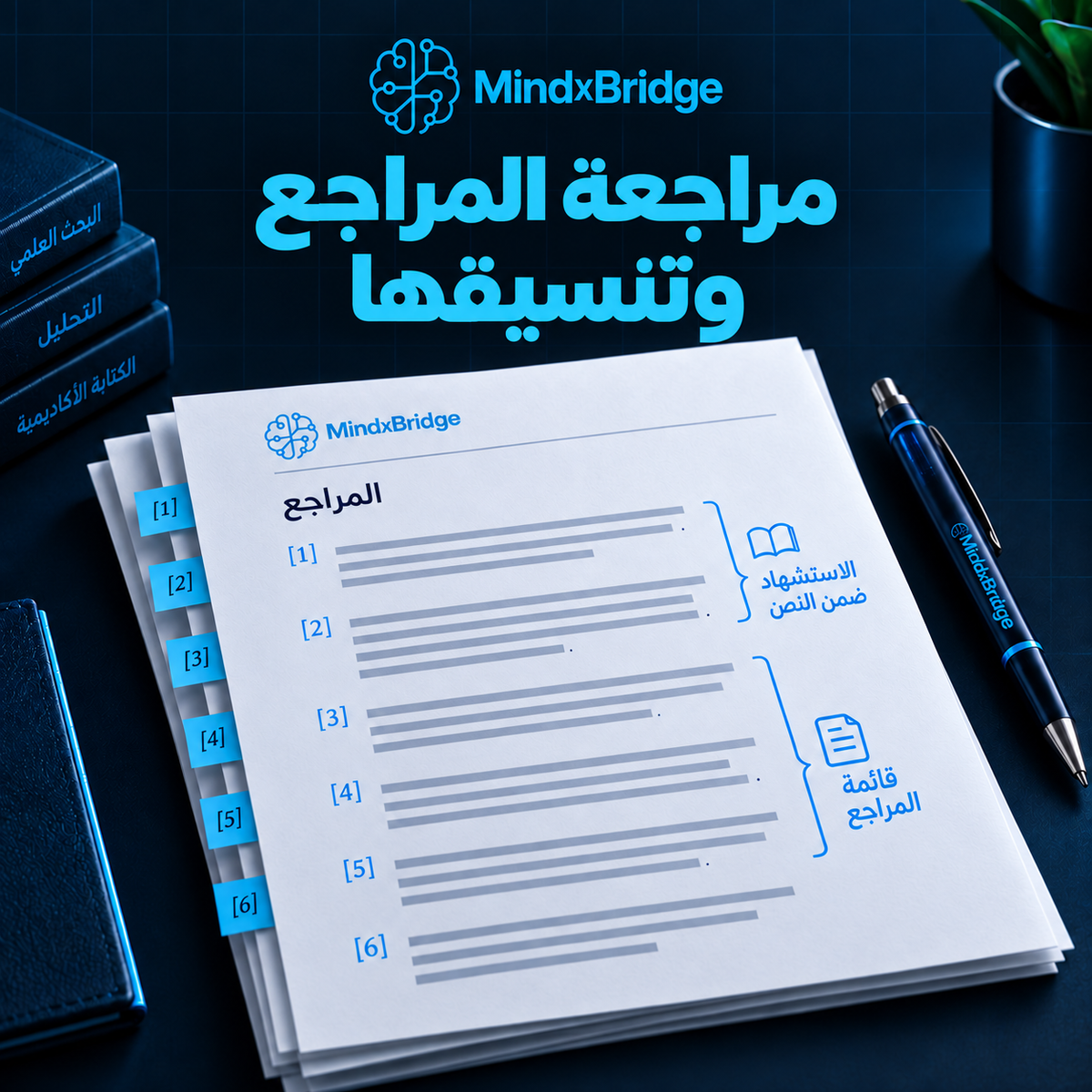 مراجعة المراجع وتنسيقها